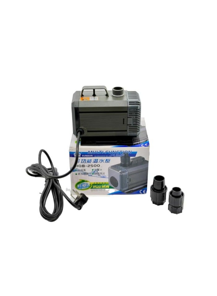 Sunsun مضخة مياه غاطسة من صن صن HQB 2500 – 2000 لتر في الساعة، قوة 55 واط، ارتفاع ضخ 2.5 متر | مضخة عالية الأداء للأحواض، البرك، النوافير، والزراعة المائية - Image 1